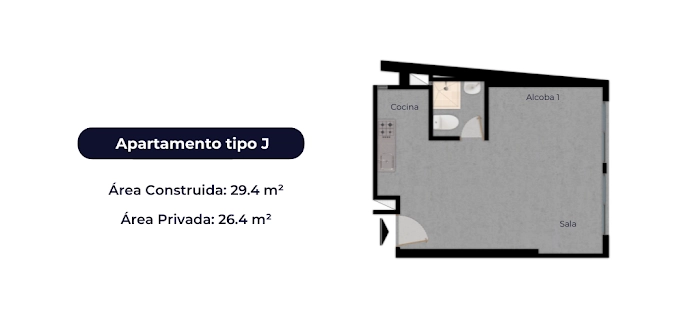 Apartamento tipo J