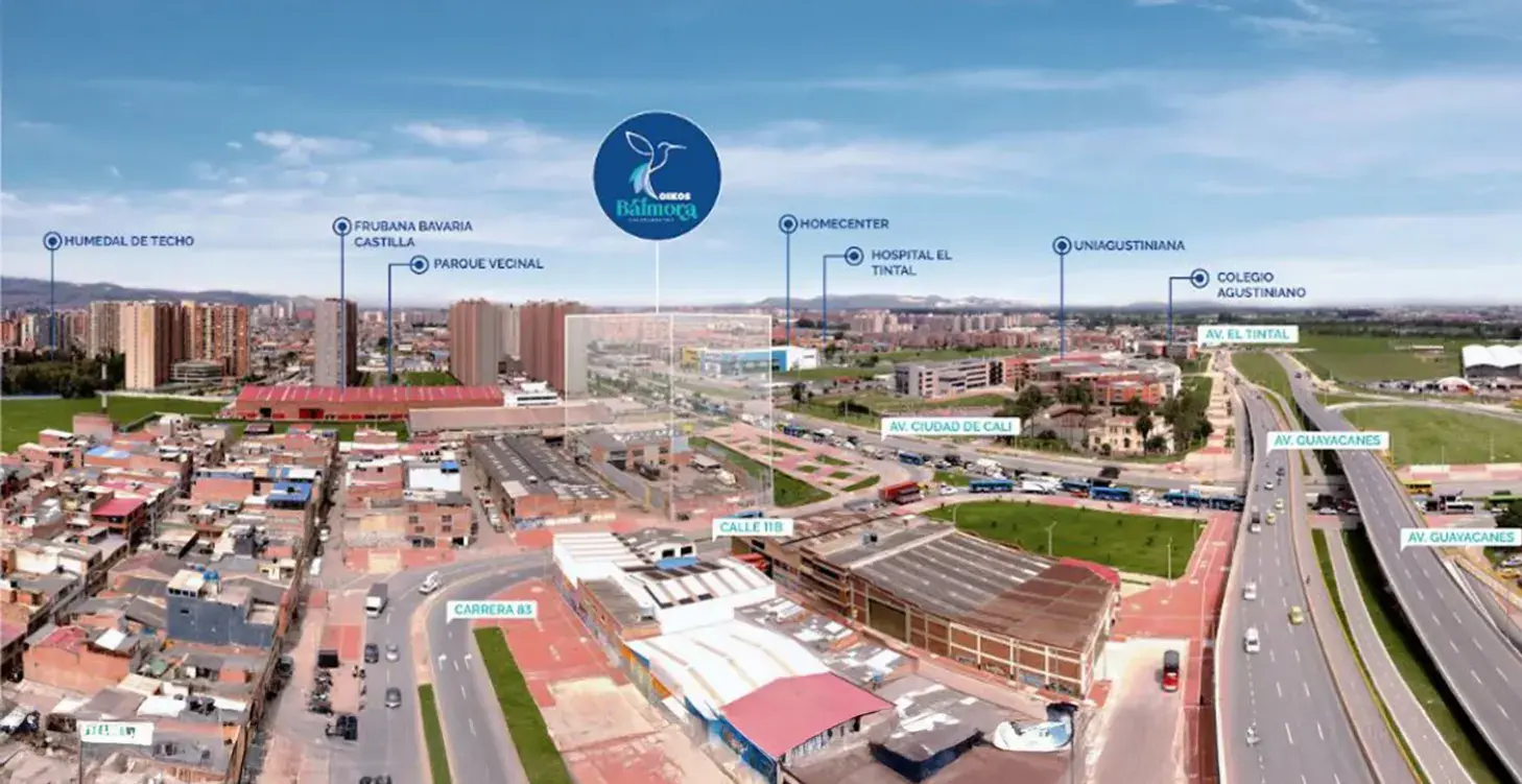 OIKOS Balmora: apartamentos VIS sobre planos con ubicación sobre vías principales