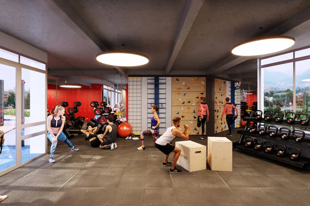 Gimnasio: entrenamiento cerca de casa