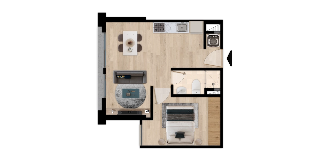 Apartamentos tipo H: equilibrio entre área y retorno