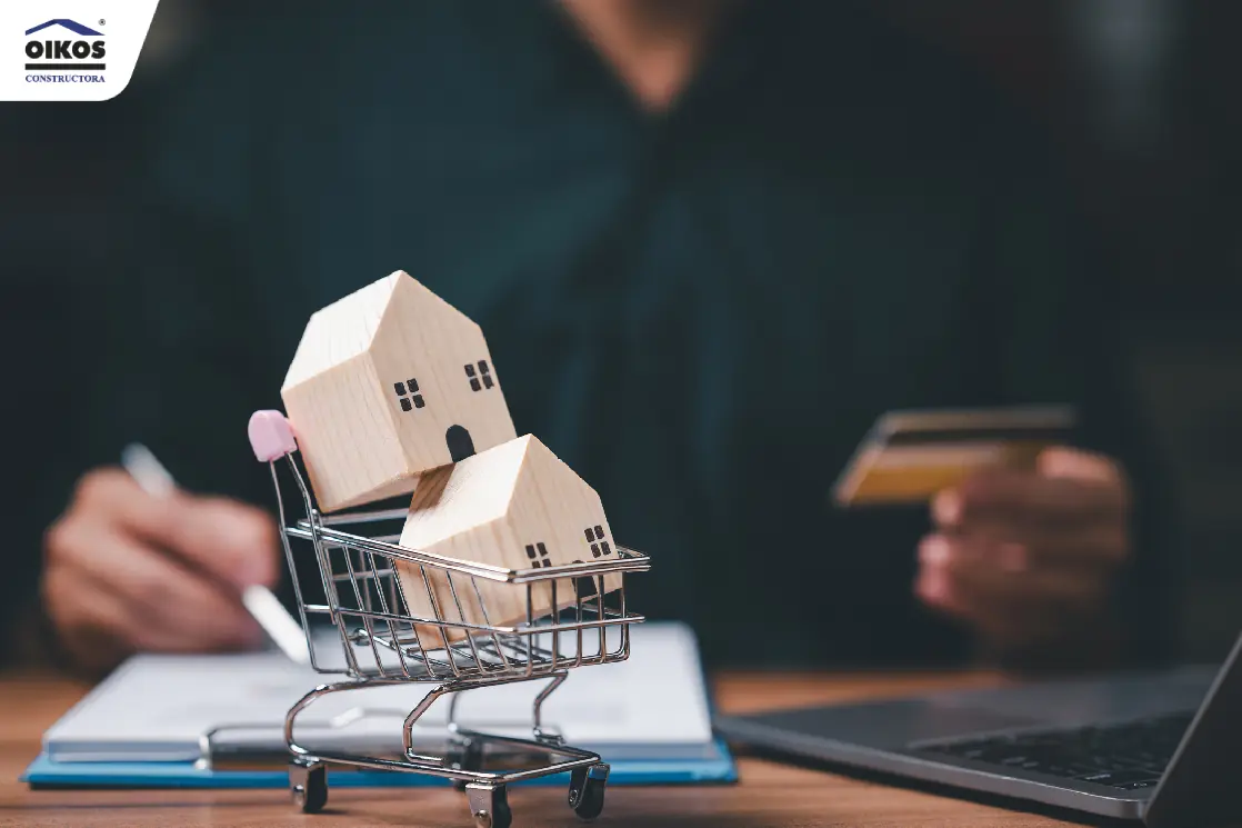 Casitas en carrito de compras