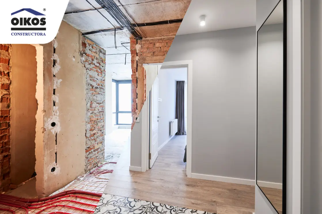 Apartamento en obra gris vs obra blanca