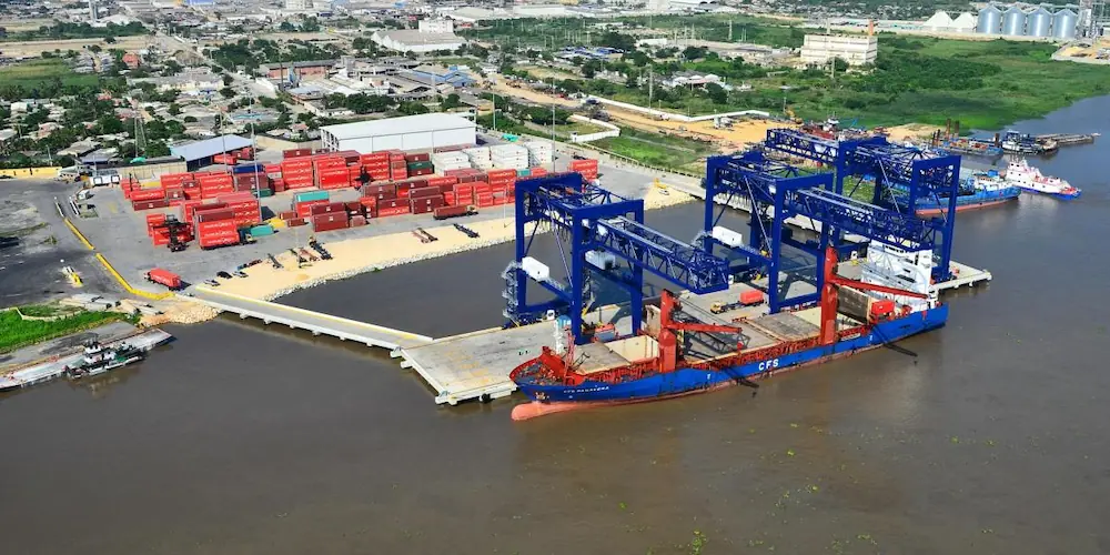 Zona portuaria de Barranquilla - Imagen tomada de El Tiempo