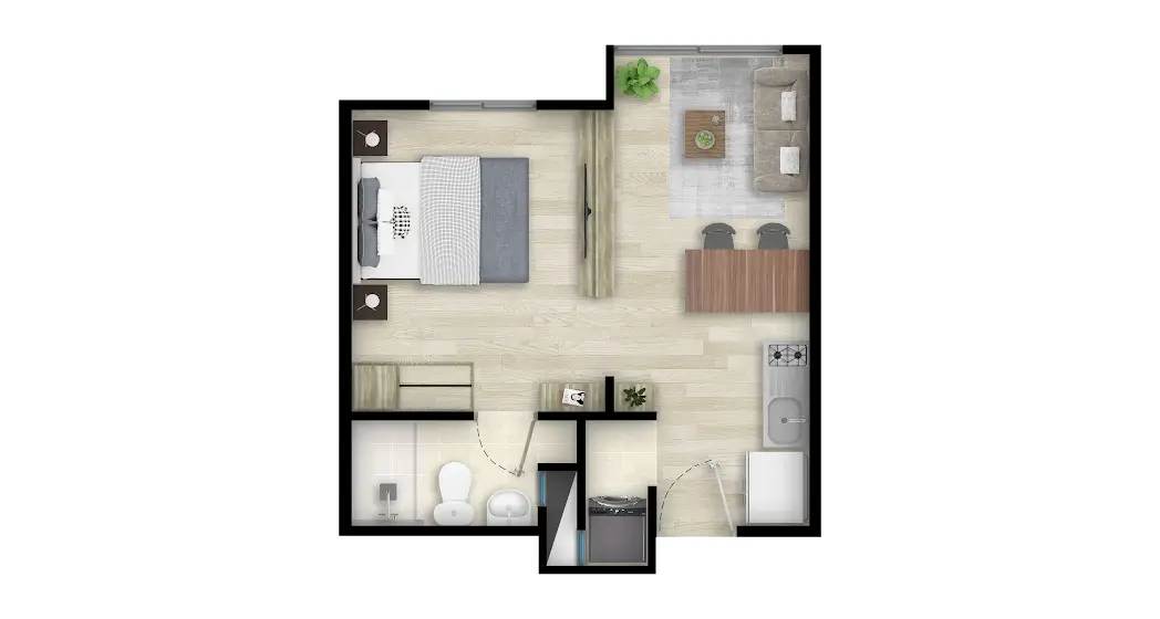 Tipo C (apartaestudio)