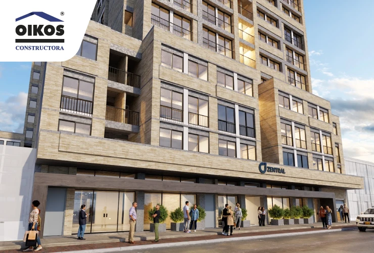 Ventajas de tener un local comercial en proyectos mixtos de vivienda y comercio Local comercial de OIKOS Infinitum Zentral en el centro de Bogotá