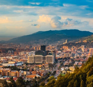 Vista del proyecto OIKOS Calera Gardens en La Calera, Cundinamarca