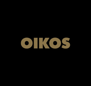 Logotipo de OIKOS + ROCHA para alianza inmobiliaria en Florida