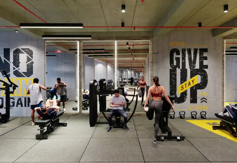 Personas en el gimnasio