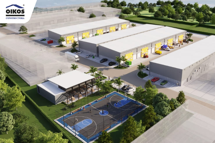 Bodegas tipo parque empresarial para inversión logística