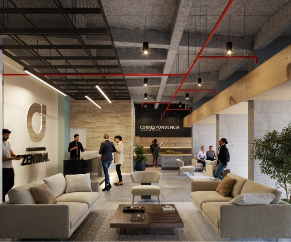 Proyecto residencial con zonas comunes y apartamentos en el centro de Bogotá