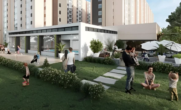 Zonas comunes de los Apartamentos en Tunja OIKOS Panoramik