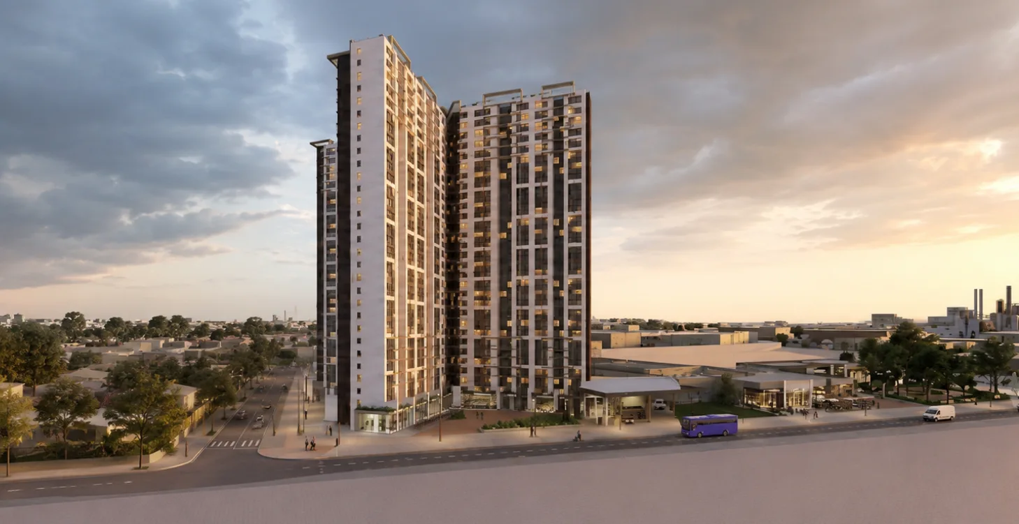 Proyecto de vivienda en la Sevillana Fachada de proyecto de apartamentos en Sevillana